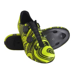 2-Zapatillas Carretera Genius Espiral Amarillo Fluor